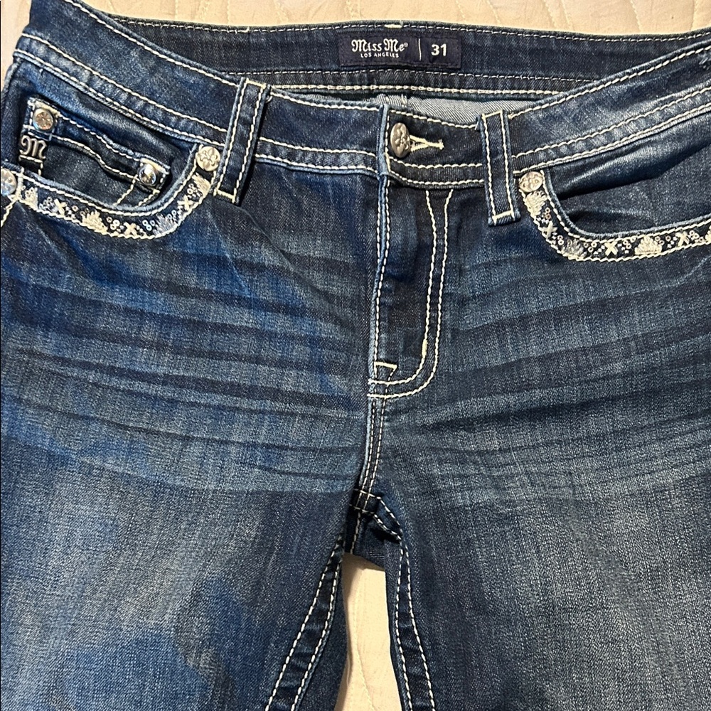 Miss Me Dark Blue Boot Cut Jeans